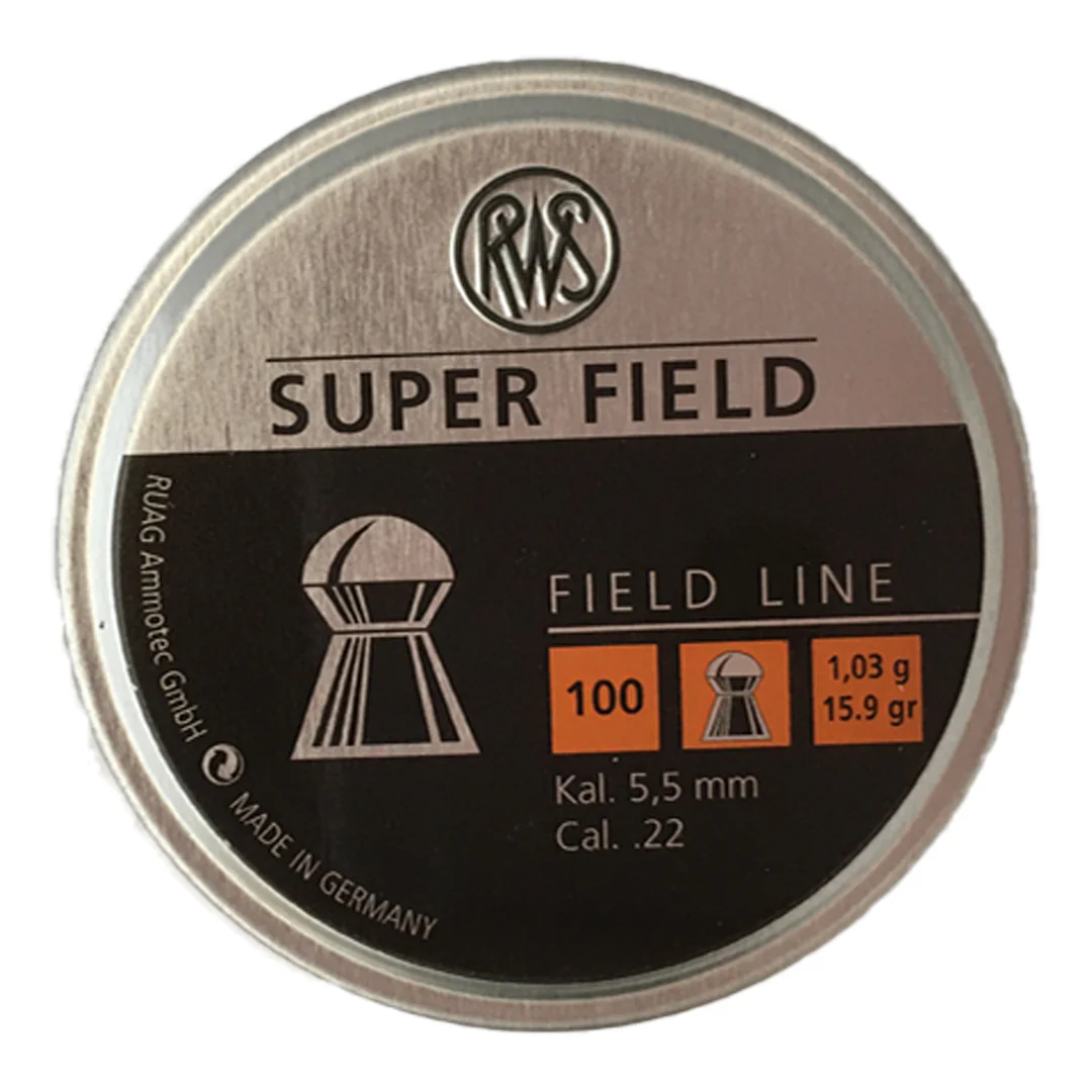 100 SUPERFIELD PELLETS .22 CAL