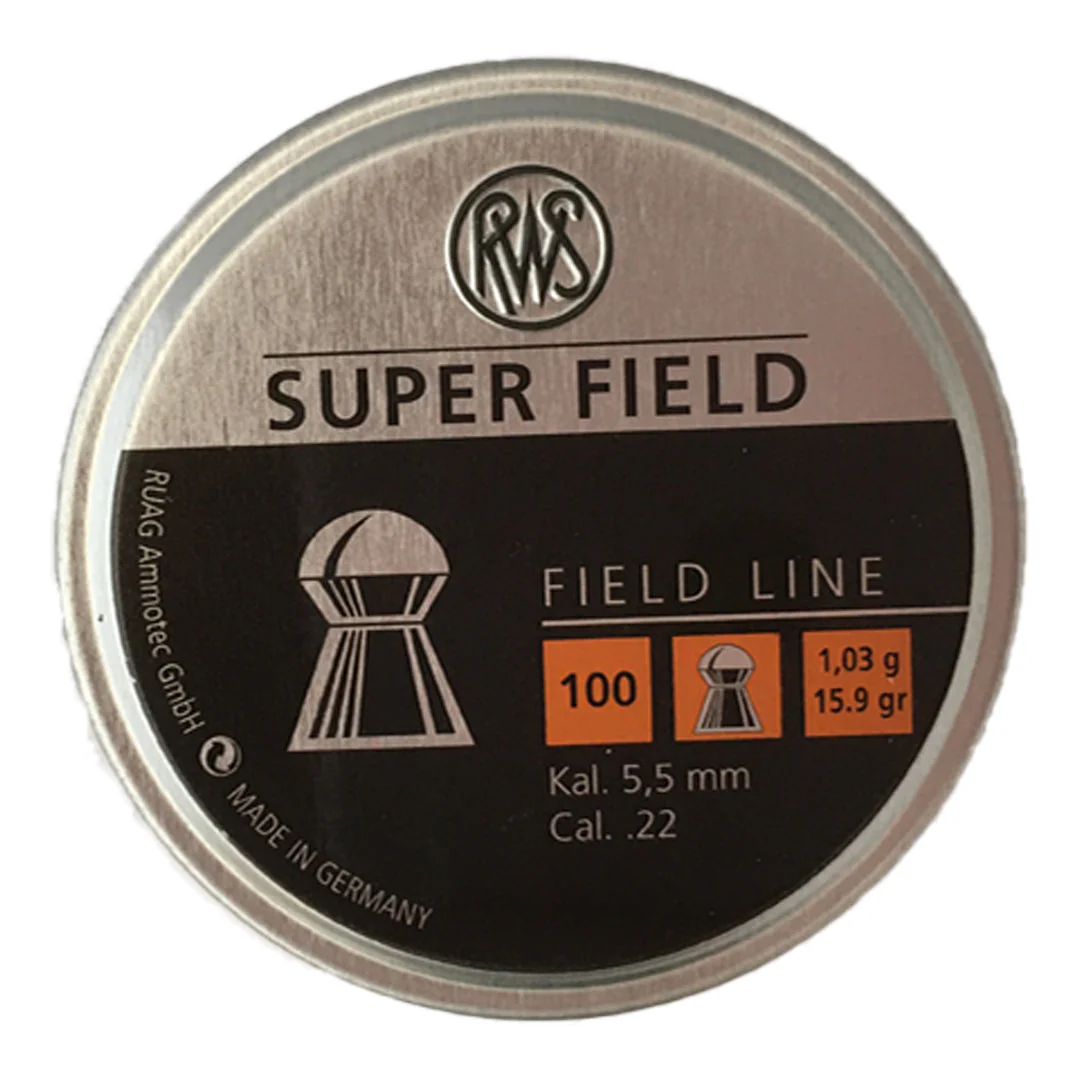 100 SUPERFIELD PELLETS .22 CAL - Image 2