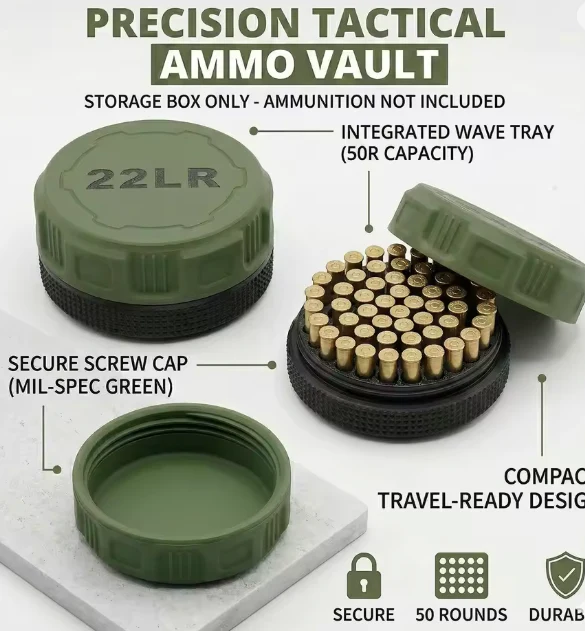 22LR Ammunition Storage Box 50 Rounds - Image 4
