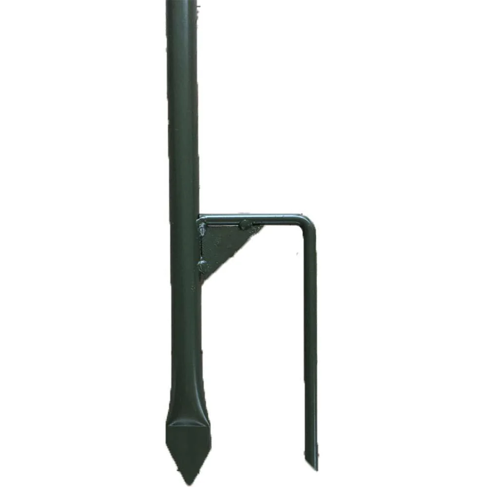 4 Dual Spike Hide Poles with Camo or Green Canvas Bag - Image 5