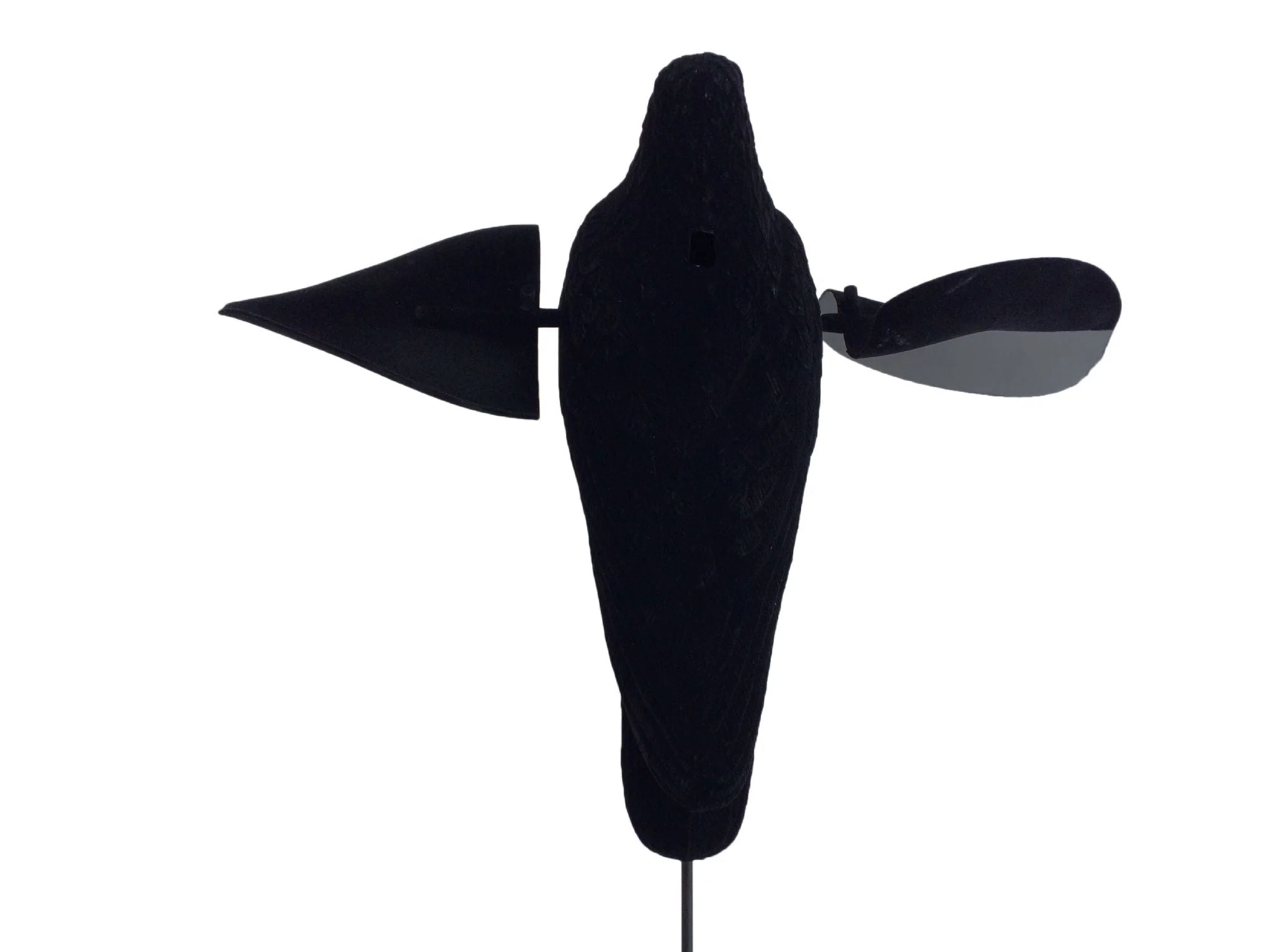 Air Pro Crow Decoy with Spinning Wings – Flocked Motion Decoys for Magnets & Bouncers - Image 3