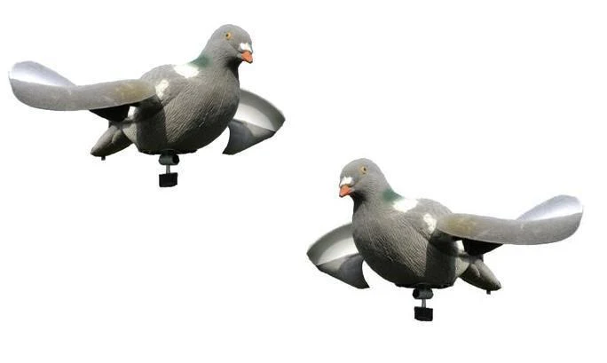 Air Pro Pigeon Decoy with Spinning Wings – Flocked Motion Decoys for Magnets and Bouncers - Image 3
