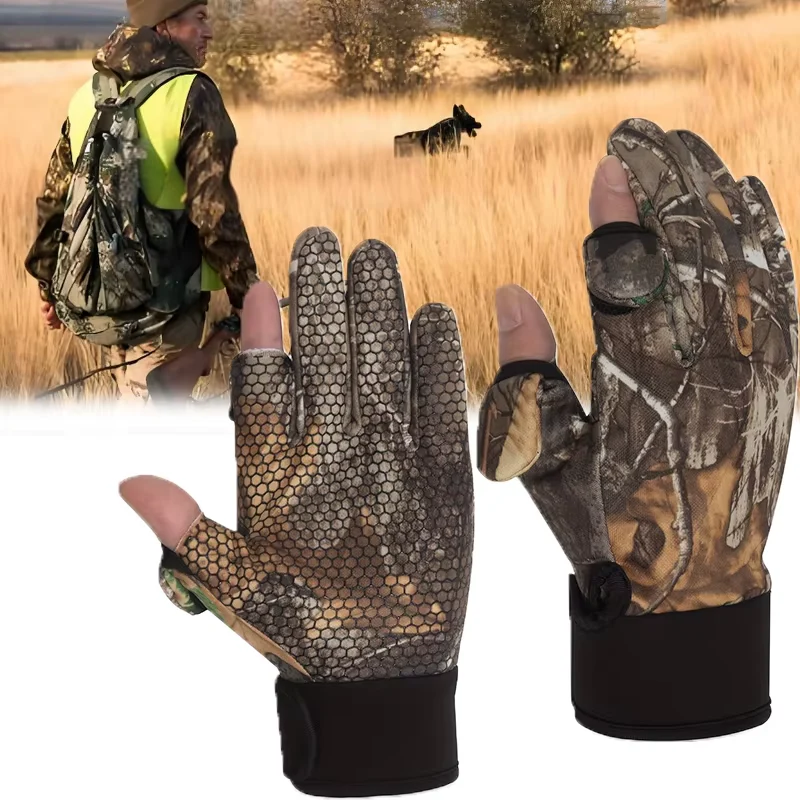 Camo Gloves Removable Fingertips - Image 3