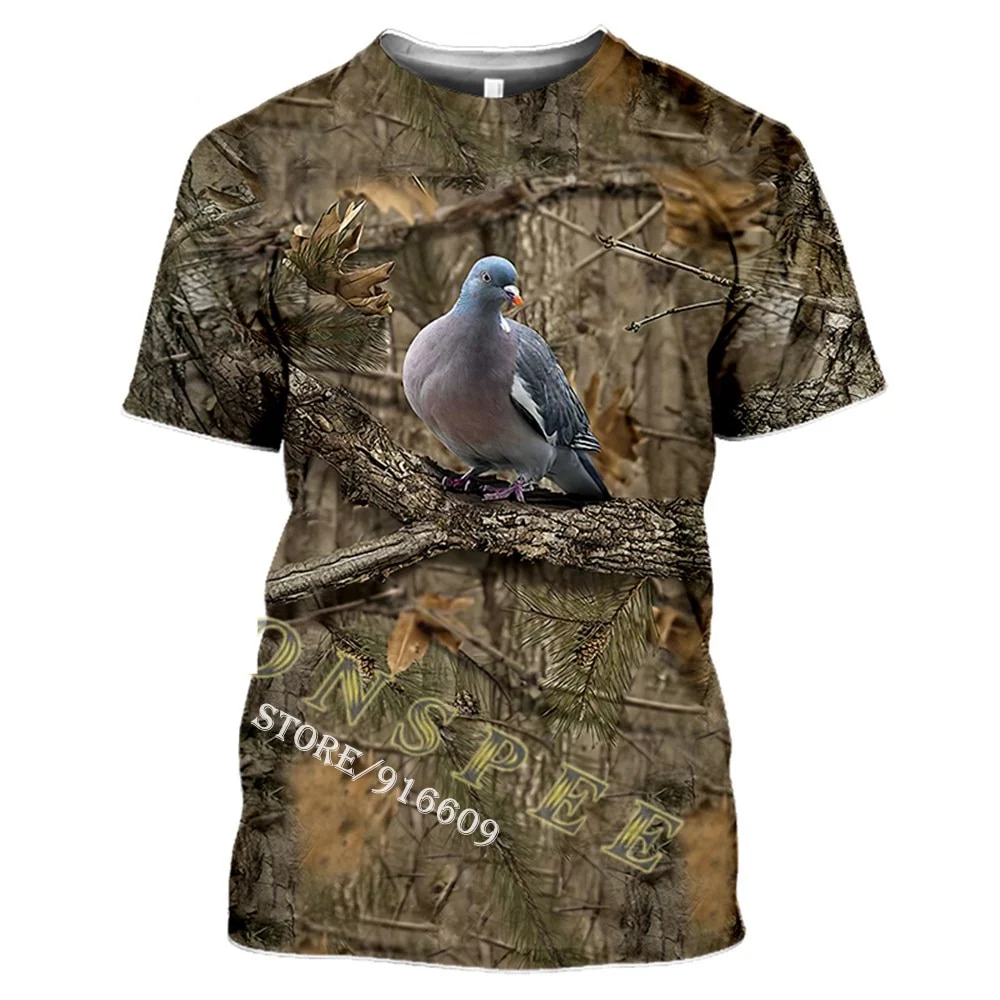 COUNTRY PRINTED CLOTHING TEE SHIRTS WILD BOAR, ROE DEER, PIGEON, WOLF, MOOSE, FOX, GOOSE, IBEX - Image 17