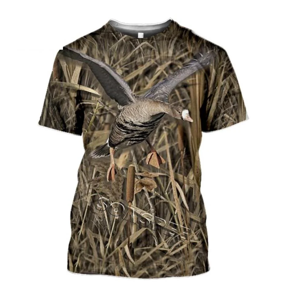 COUNTRY PRINTED CLOTHING TEE SHIRTS WILD BOAR, ROE DEER, PIGEON, WOLF, MOOSE, FOX, GOOSE, IBEX - Image 9