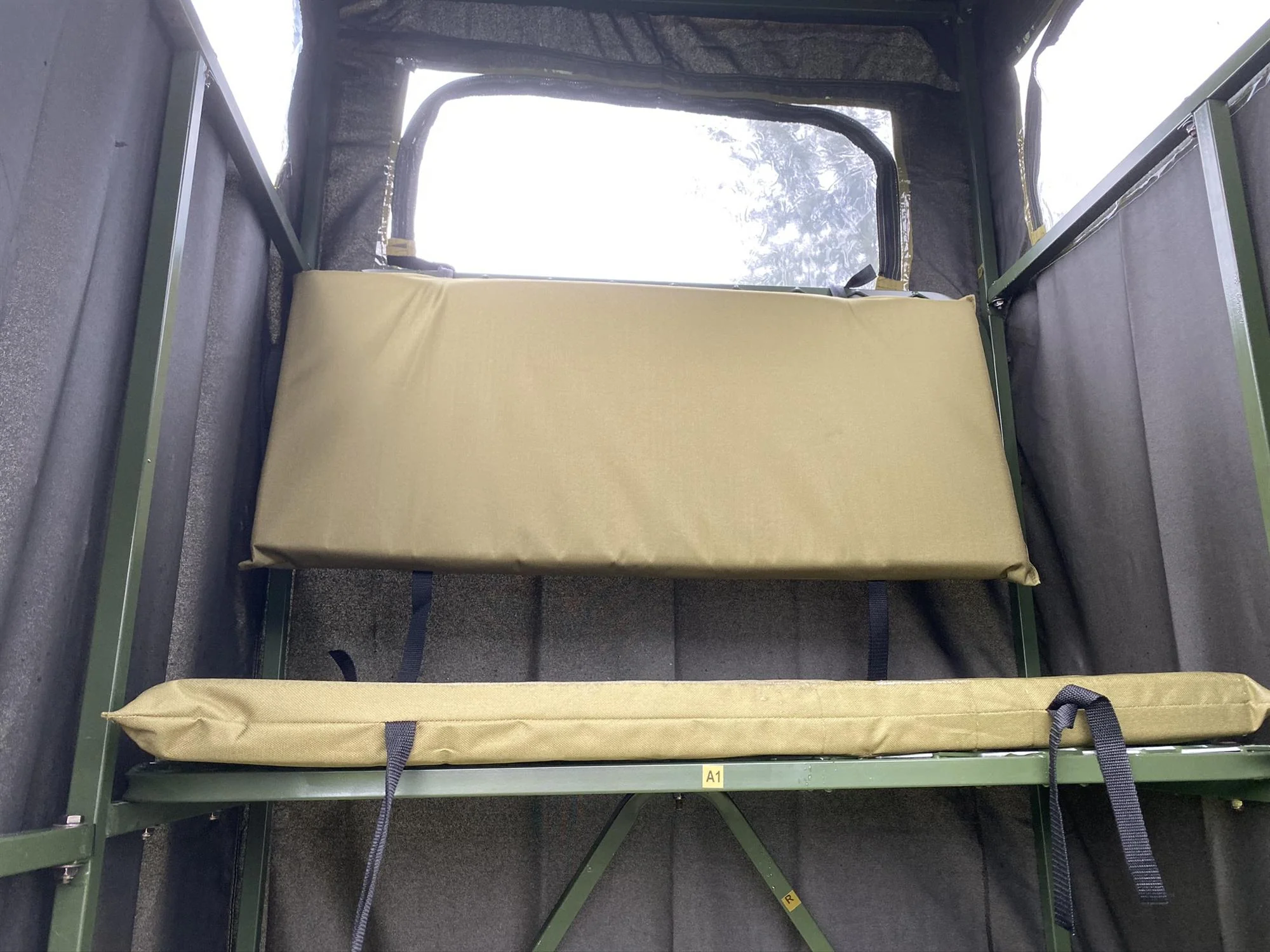Covered Double Free Standing High Seat – Enclosed Hunting Tower with Water-Resistant Cover - Image 8