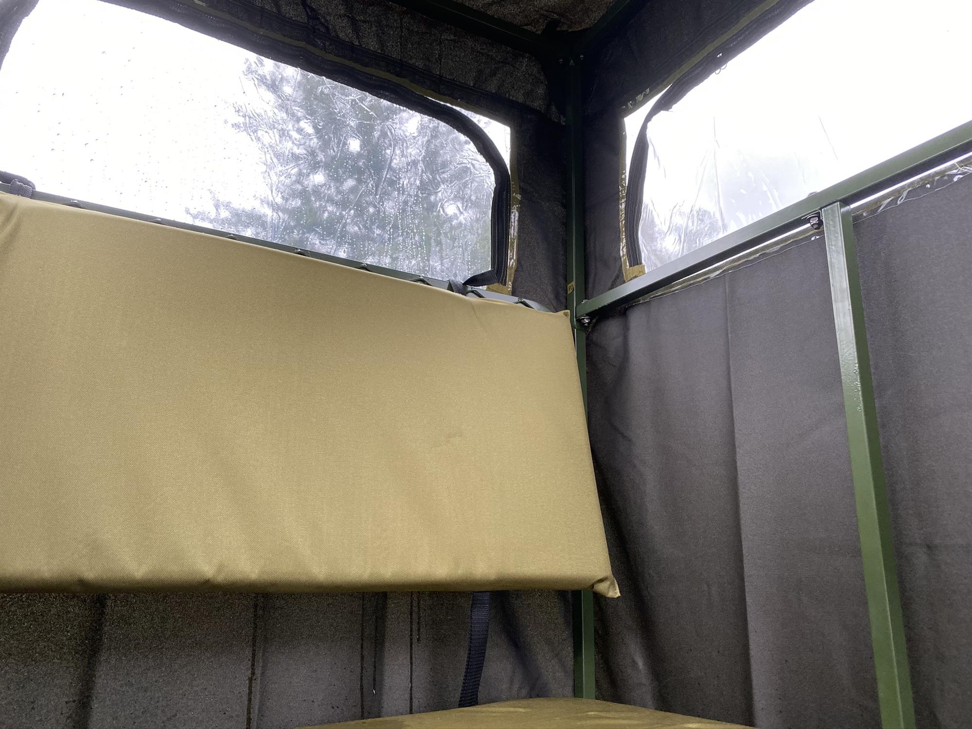 Covered Double Free Standing High Seat – Enclosed Hunting Tower with Water-Resistant Cover - Image 9