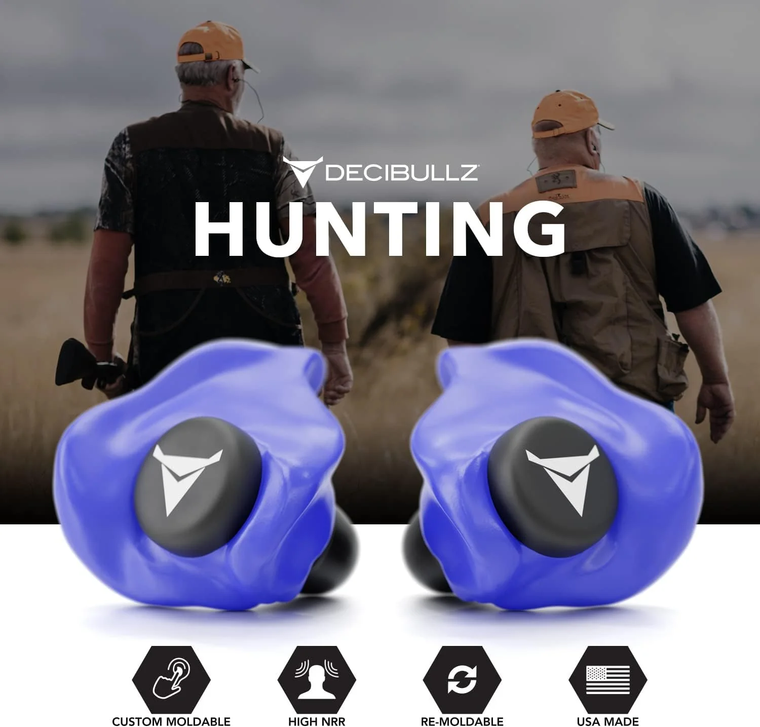 DECIBULLZ CUSTOM MOULDED EAR DEFENDER PLUGS - Image 5