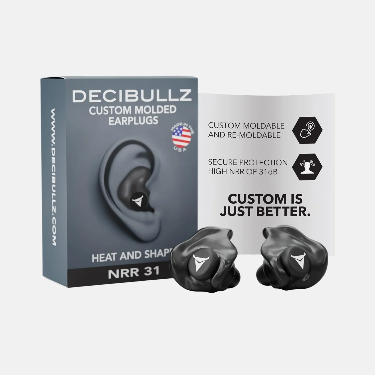 DECIBULLZ CUSTOM MOULDED EAR DEFENDER PLUGS - Image 8