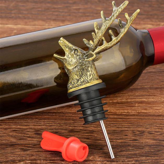 Deer Head Wine Pourer & Stopper - Image 3