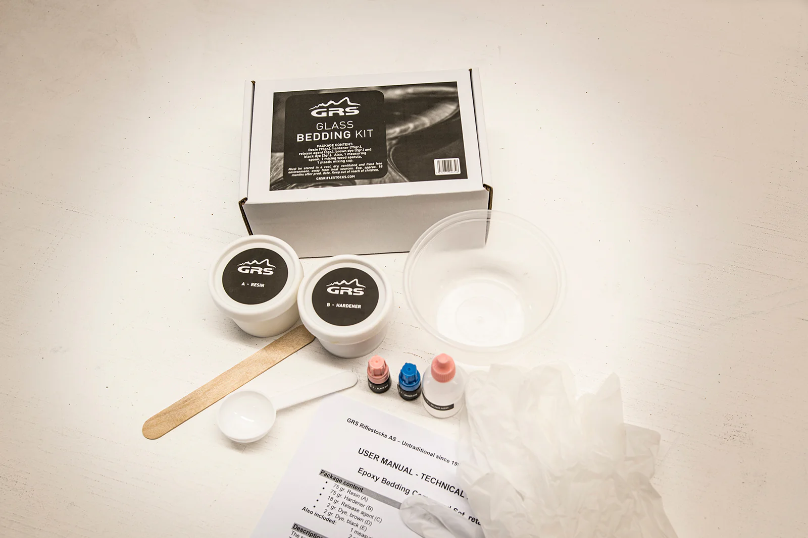 GLASS BEDDING KIT 500GR