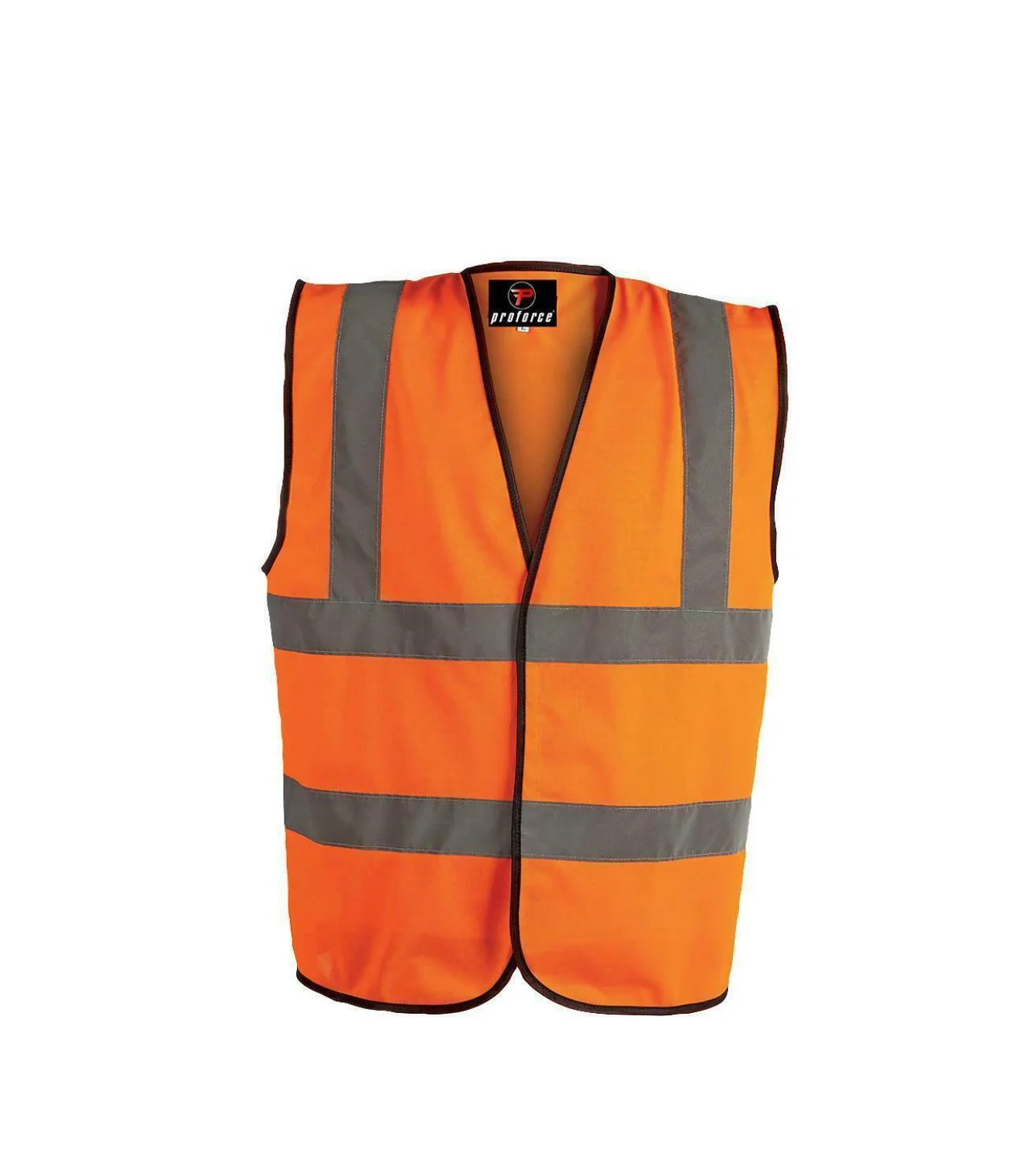HIGH VISIBILITY BLAZE ORANGE SITE GILLIET JACKET WITH REFLECTIVE STRIPS - Image 3