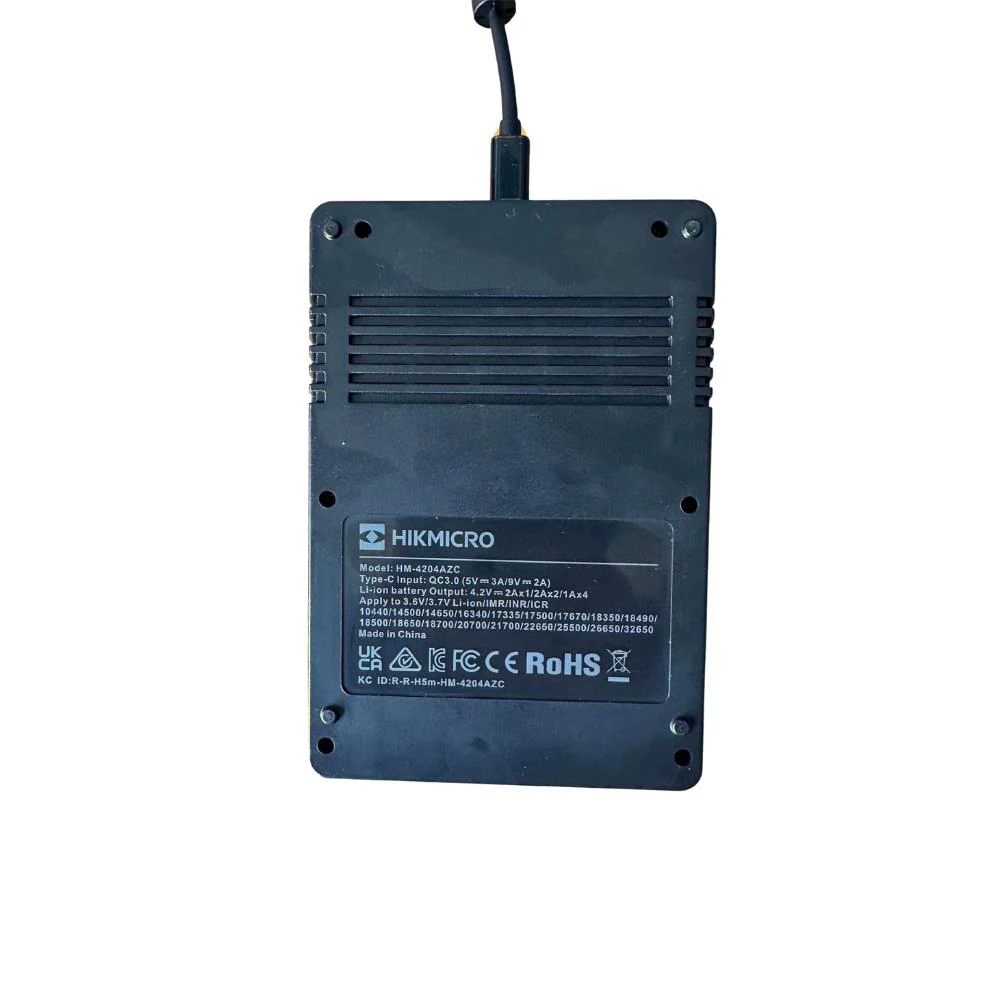 HIKMICRO 18650 Lithium-Ion / Ni-Mh Intelligent Quad Battery Charger & 4x Rechargeable Batteries - Image 7