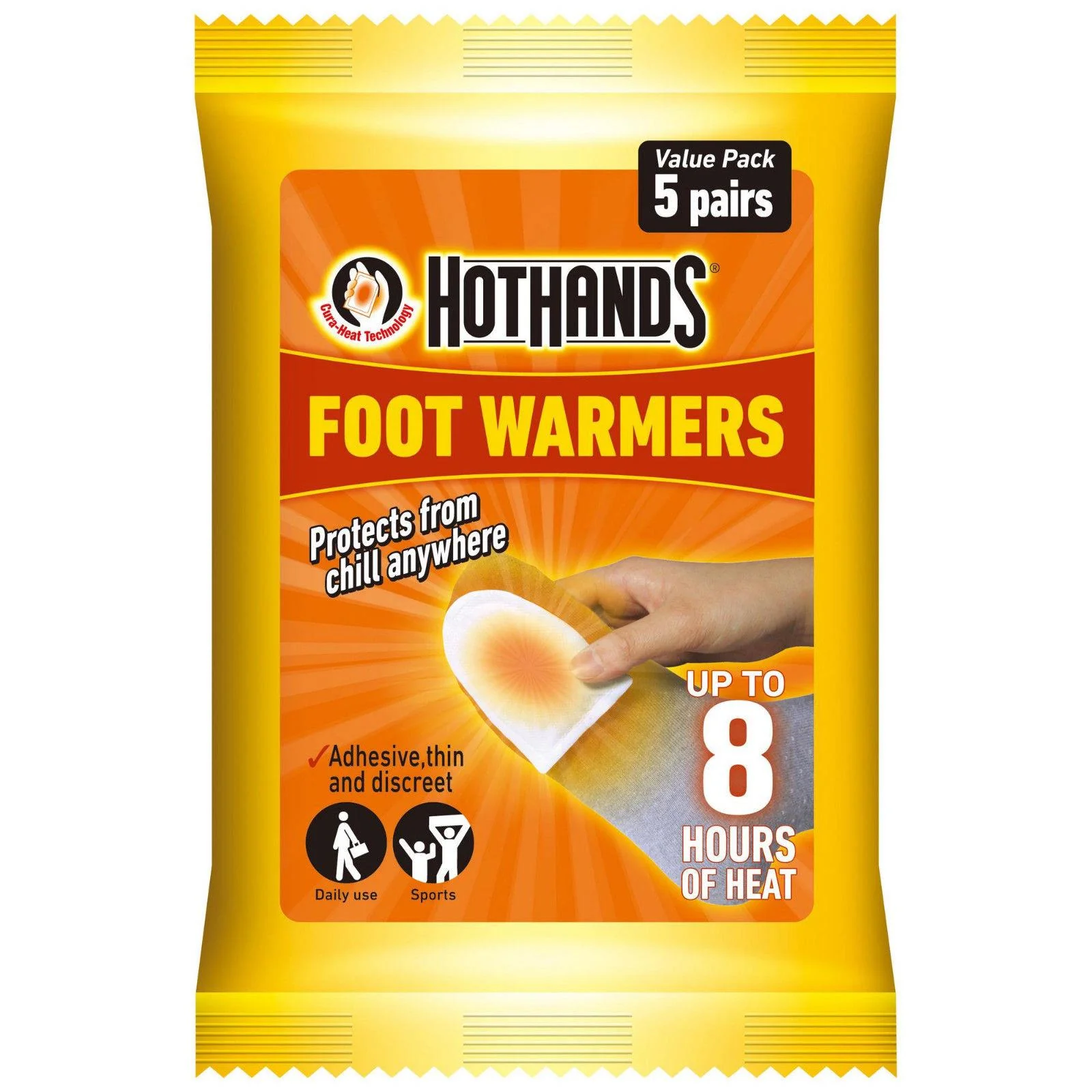 HOT HANDS FOOT WARMER 5 PACK - Image 3