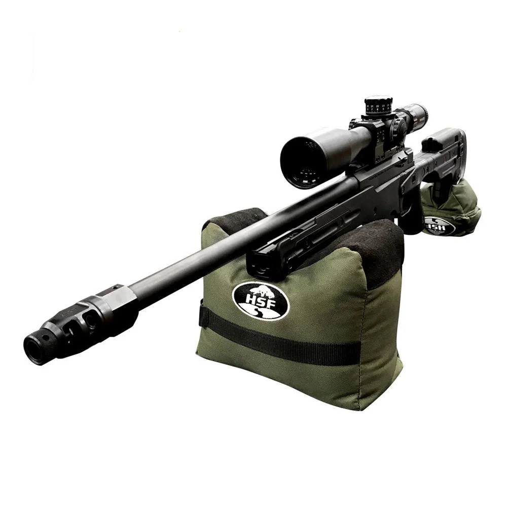 HSF Shooting Bag Unfilled Green Front & Rear - Image 3