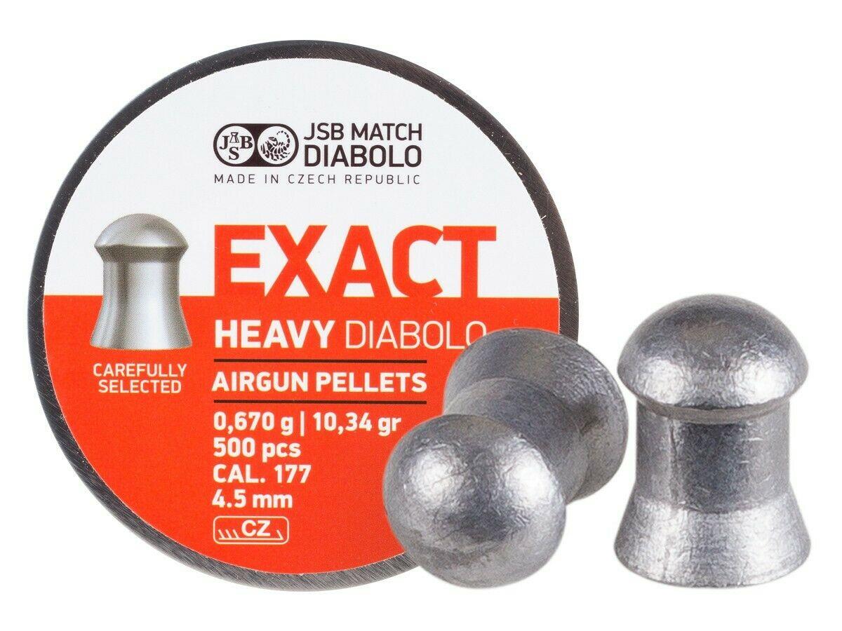JSB EXACT HEAVY .177 PELLETS FULL TIN 500 AIR RIFLE - Image 4