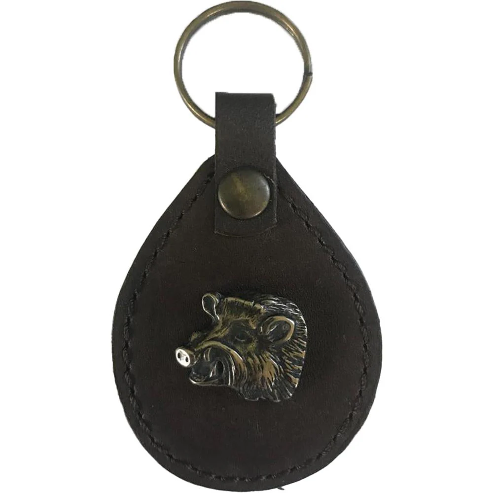 LEATHER BOAR KEY CHAIN - Image 3
