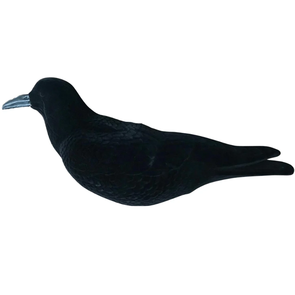 Lifesize Flocked Crow Full Body Decoys
