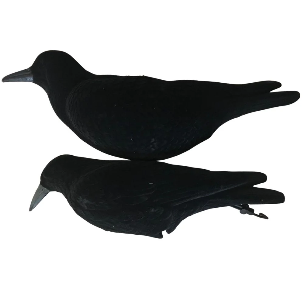 Lifesize Flocked Crow Full Body Decoys - Image 3