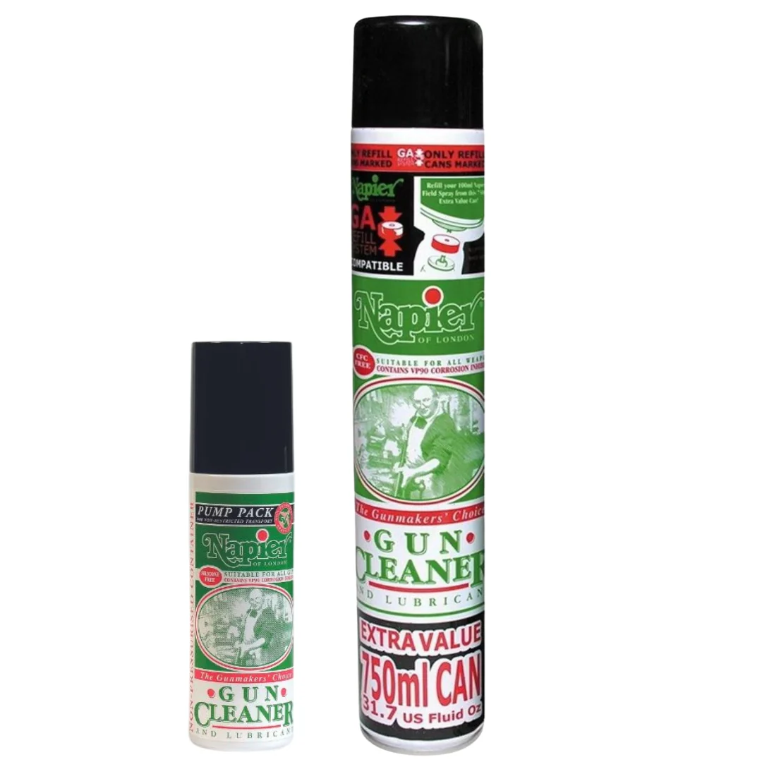 Napier 750ml Gun Oil & 175ml Gun Cleaner