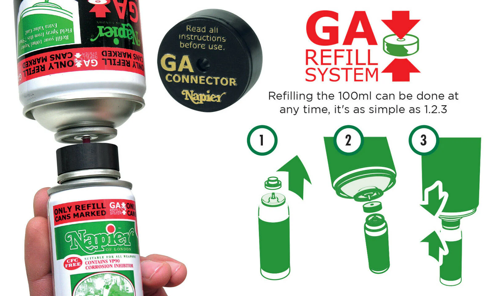 Napier 750ml Gun Oil & 175ml Gun Cleaner - Image 3