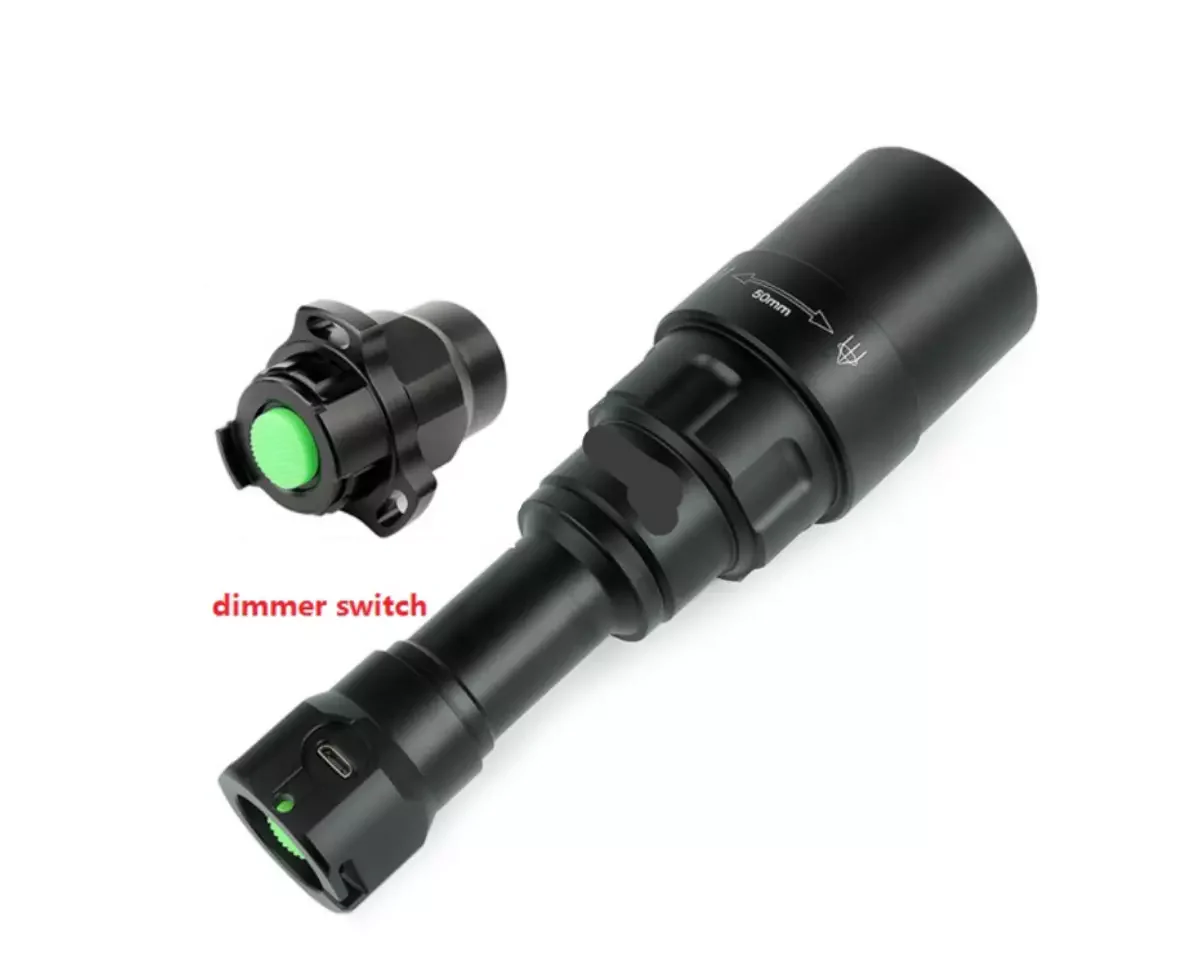 NightSniper Infrared Hell Cat Torch 810nm with Battery and Charger Dimmer Switch - Image 5