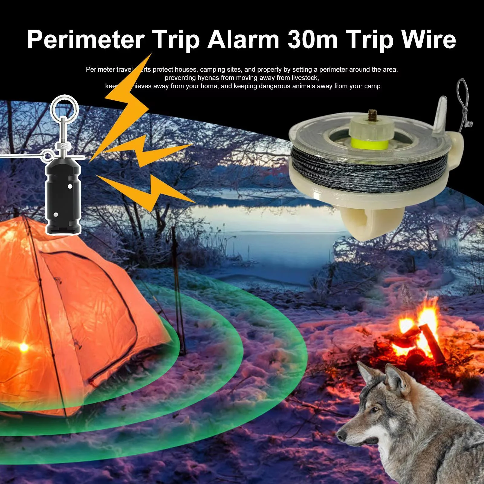 Perimeter Alarm Trip Wire Early Warning Security Thread - Image 2