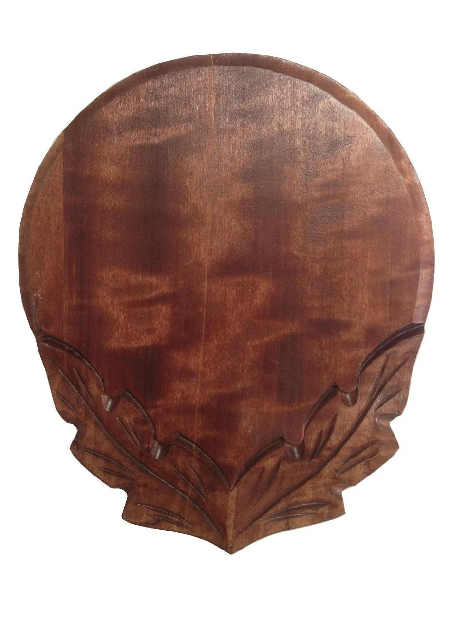 POINTED OAK TROPHY PLATE 17CM - Image 3