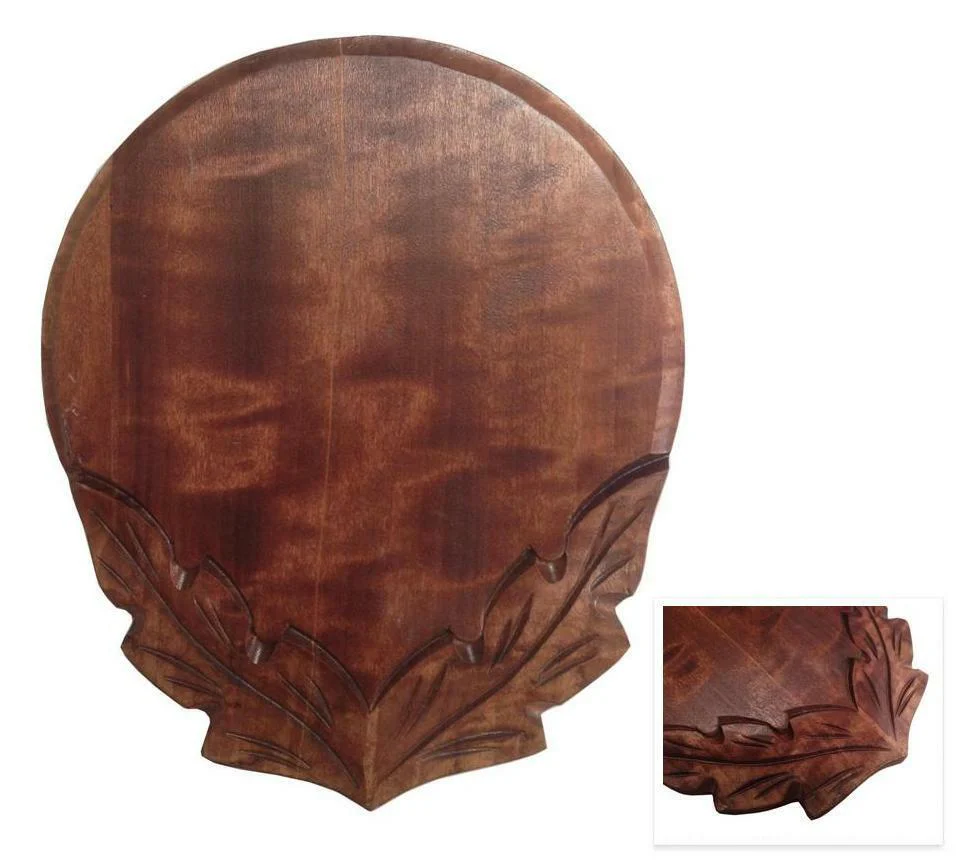 POINTED OAK TROPHY PLATE 17CM - Image 4