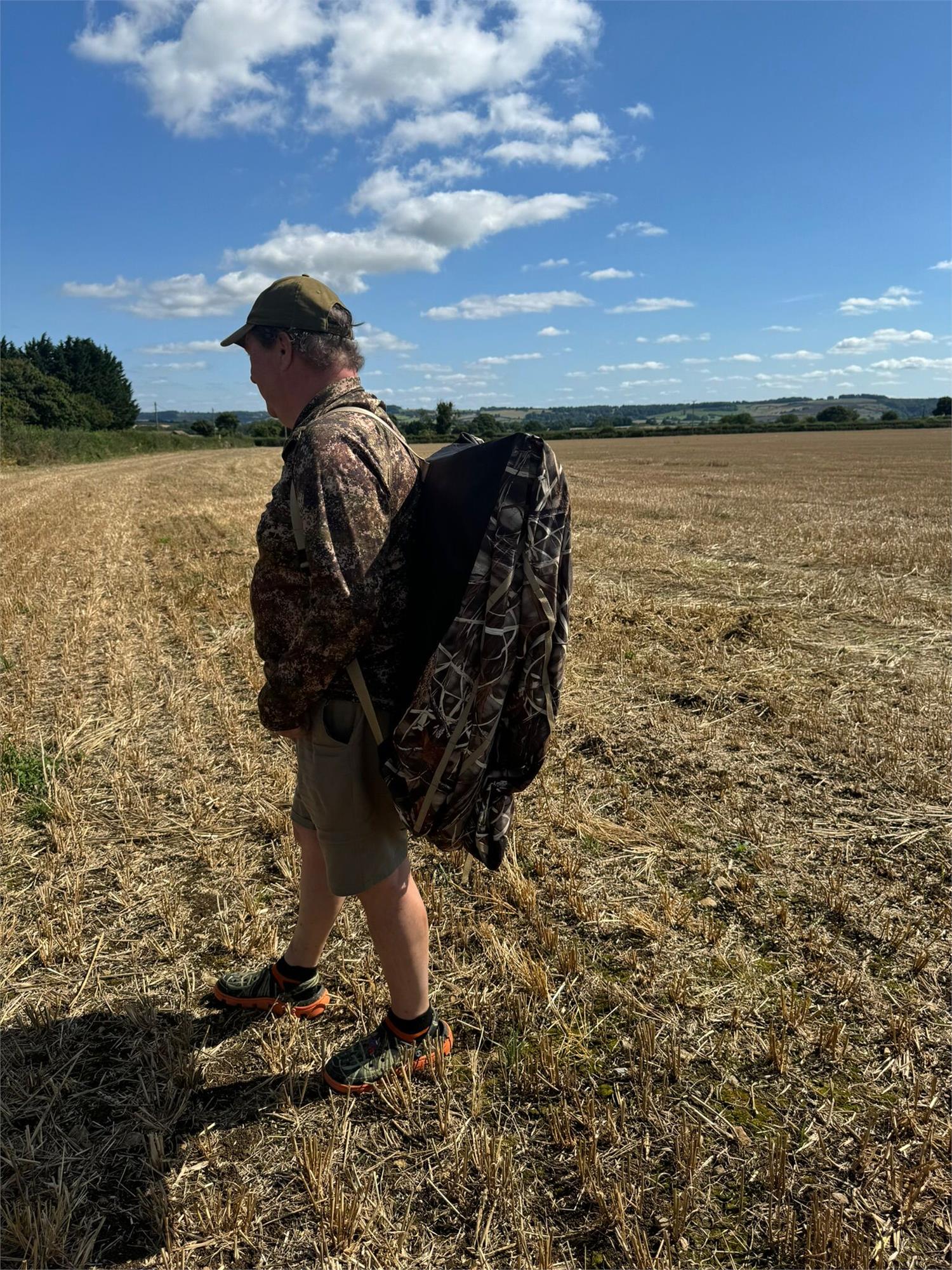 Pop Up Wildfowl Stubble Camo Lay Down Ground Blind - Image 5