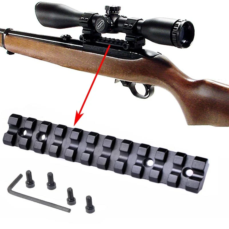 Ruger 10/22 Low Profile See Through Weaver Picatinny Rail Mount - Image 2