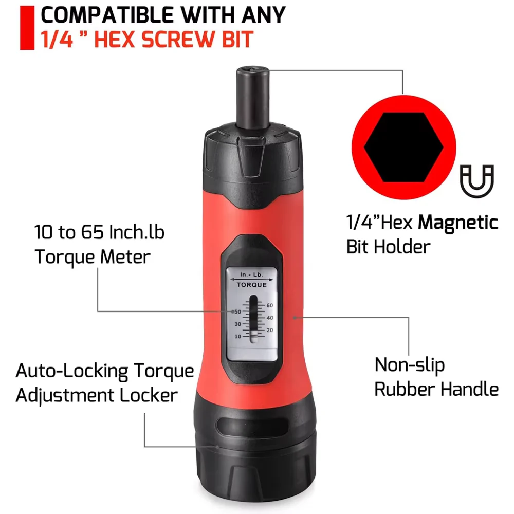 Torque Screwdriver Wrench 1/4" Drive - Image 3