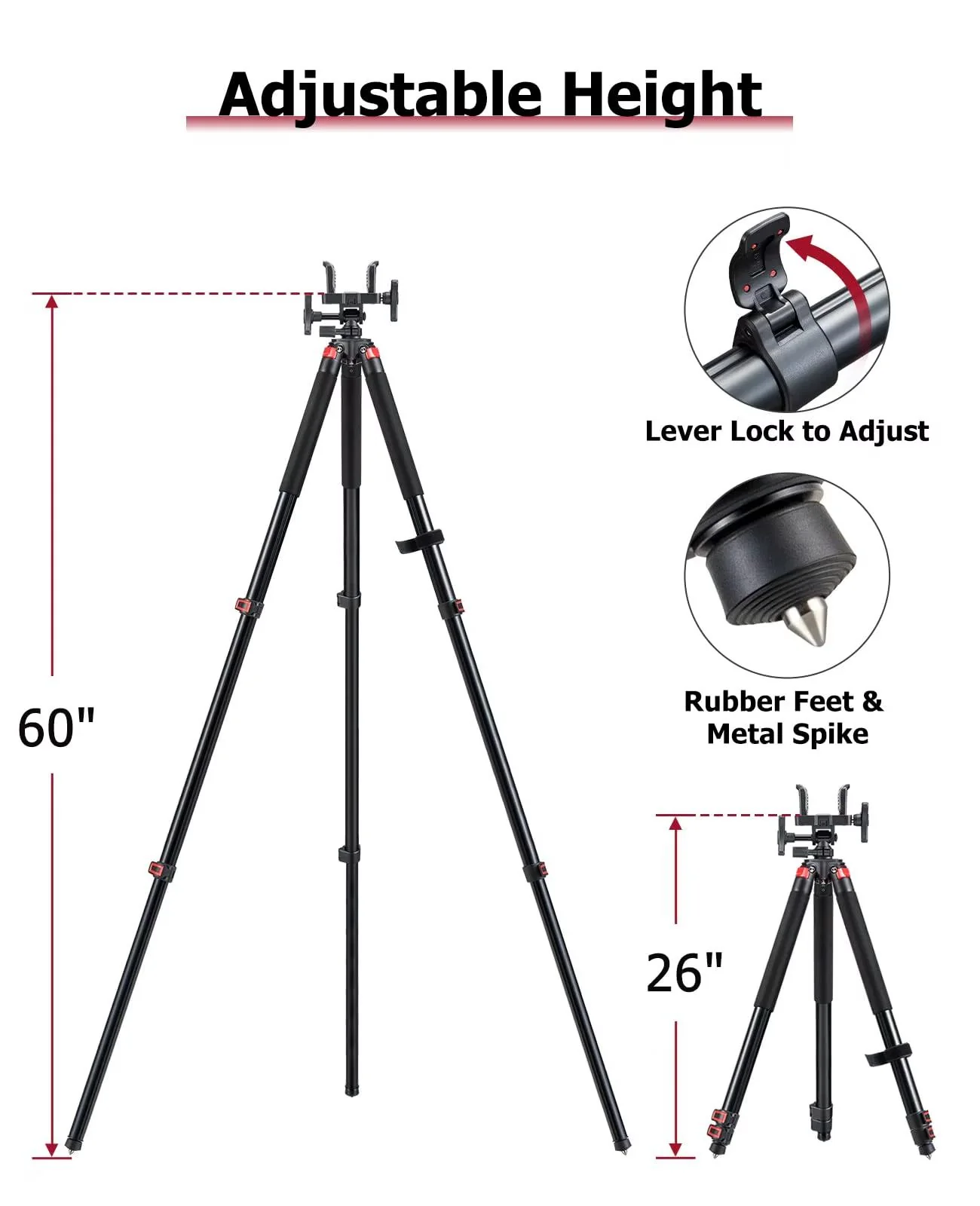 Trakiom Aluminium Shooting Tripod - Image 3