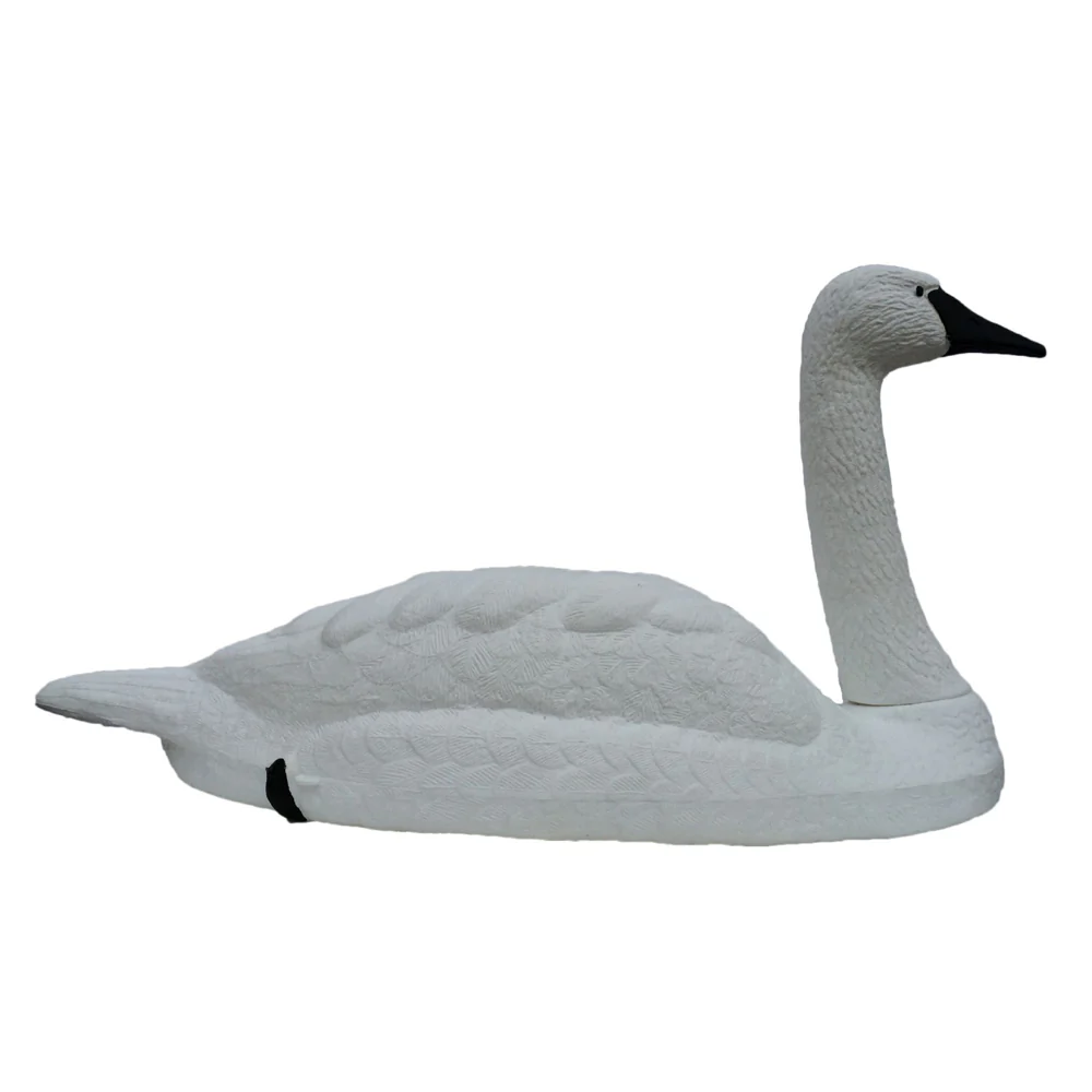 Trumpeter Black Beak Swan Decoy Full Size Floating Swan
