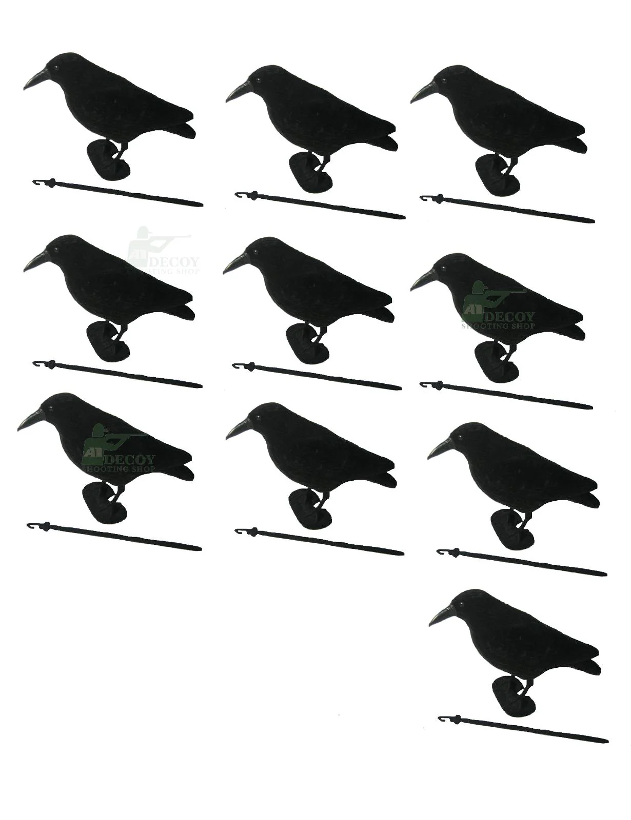 Whole Body Flocked Crow Decoys - Image 10