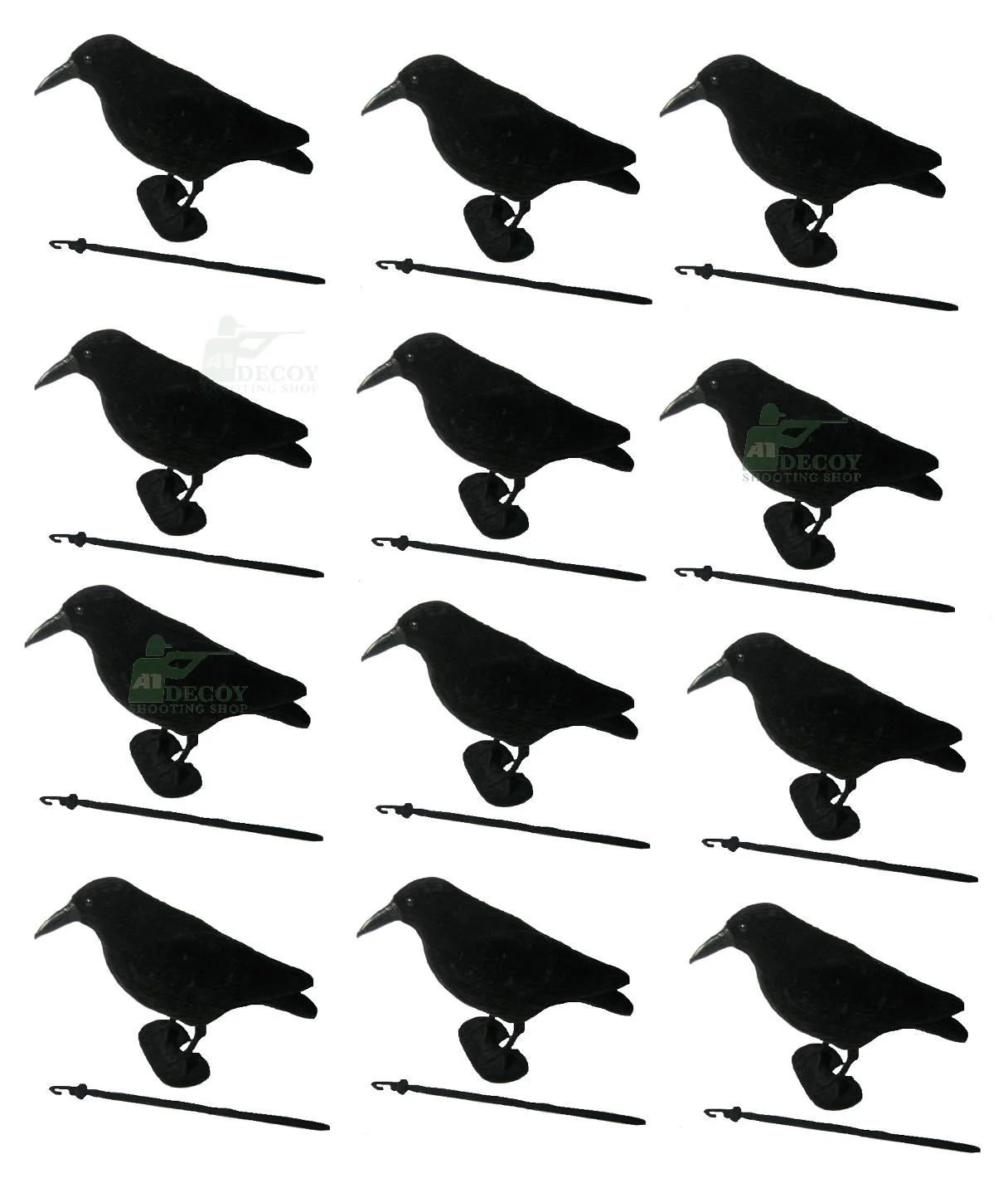 Whole Body Flocked Crow Decoys - Image 3