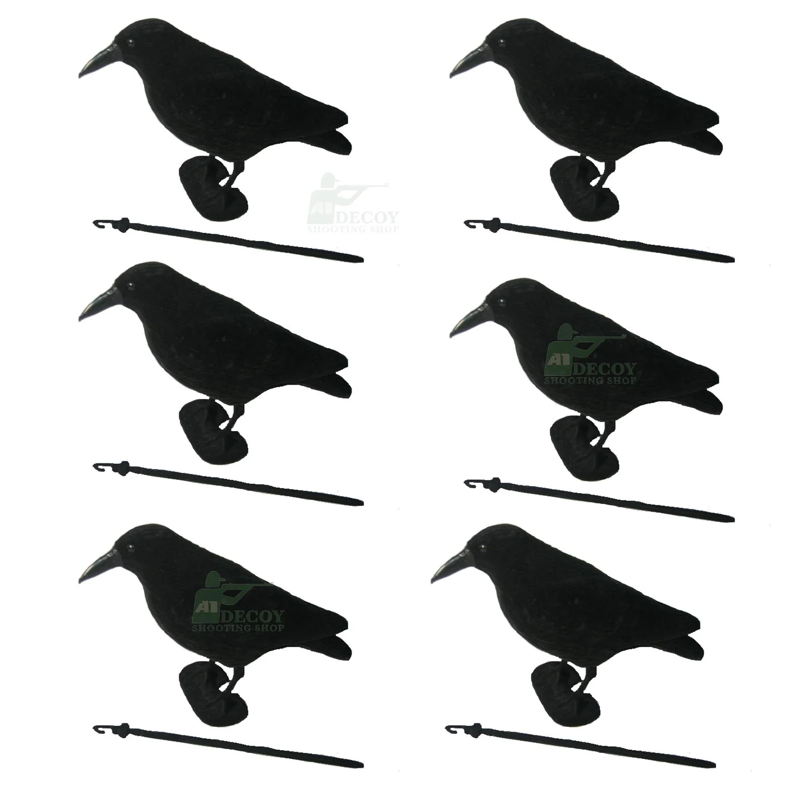 Whole Body Flocked Crow Decoys - Image 8