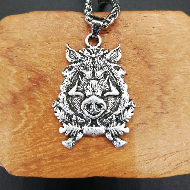 WILD BOAR PENDANT AND CHAIN - Image 8