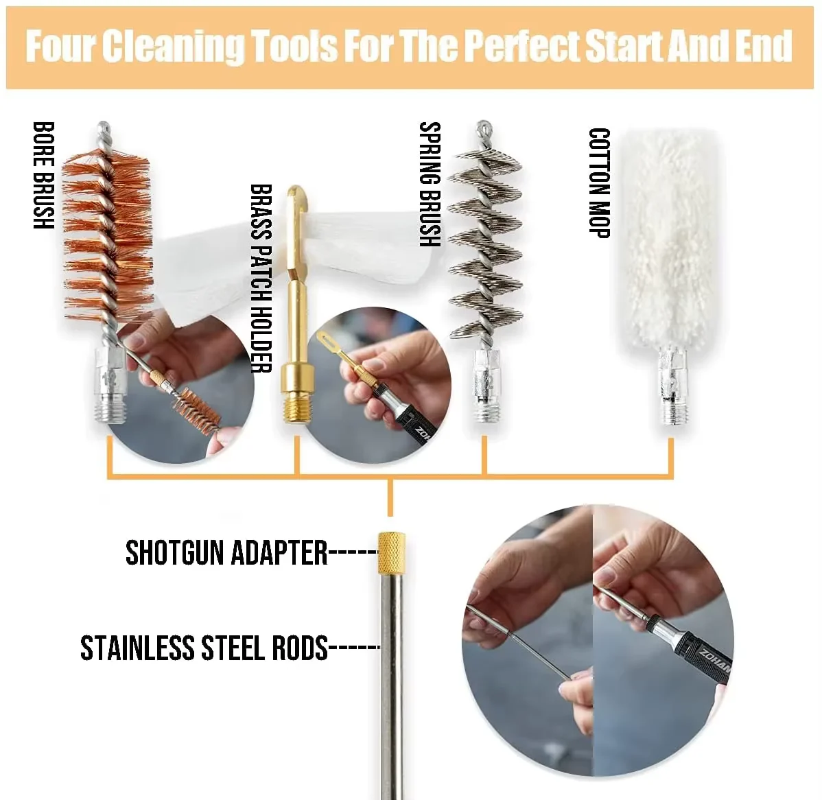 Zohan 12 Gauge Shotgun Cleaning Kit - Image 4